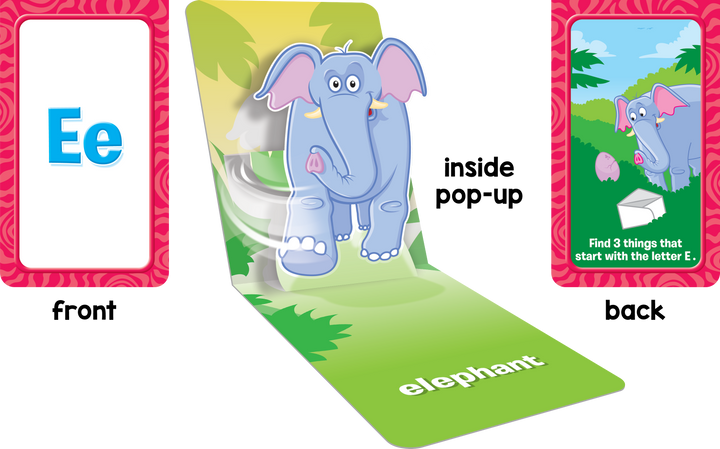 Animal Alphabet Pop-Up Learning Cards