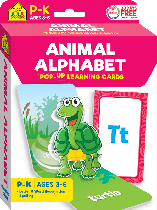 Animal Alphabet Pop-Up Learning Cards