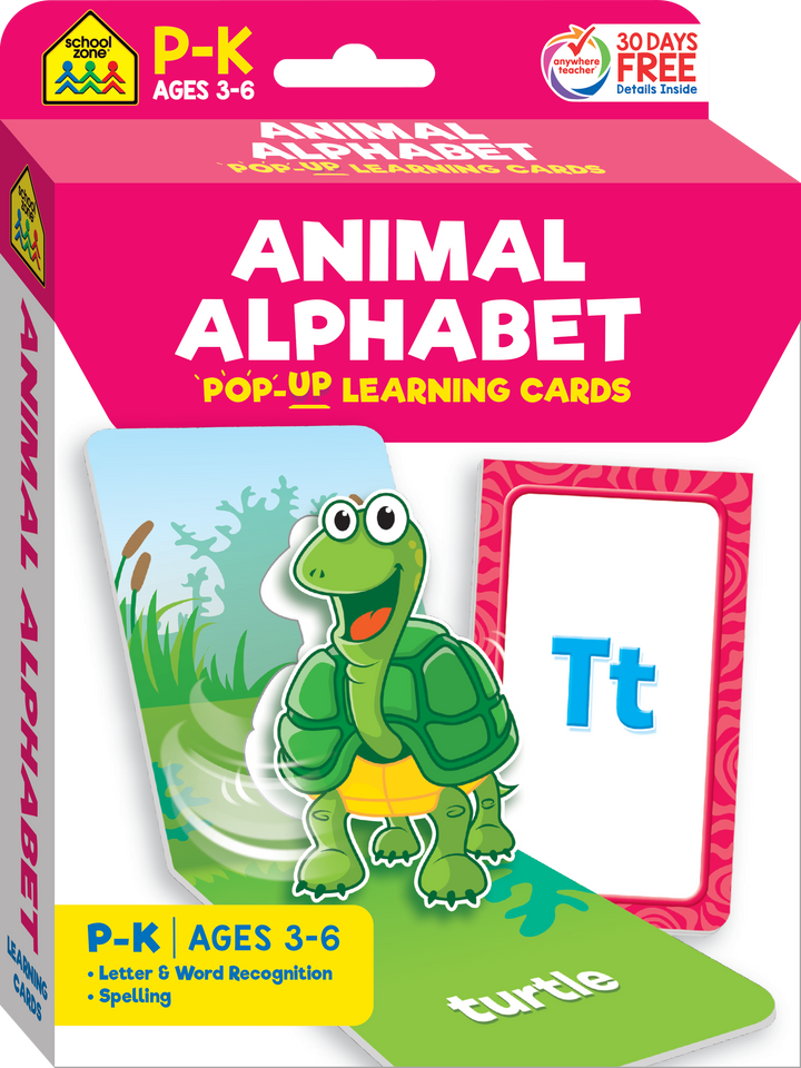 Animal Alphabet Pop-Up Learning Cards