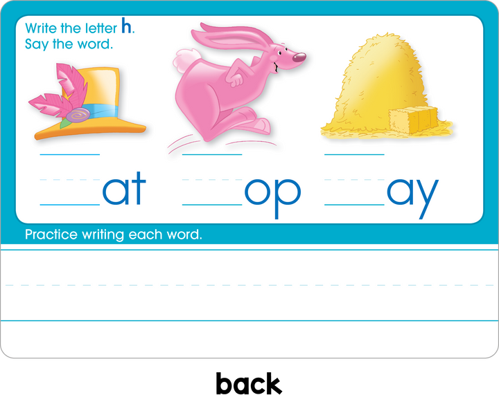 Three-Letter Words Write & Reuse Learning Cards