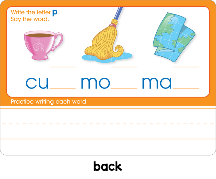 Three-Letter Words Write & Reuse Learning Cards