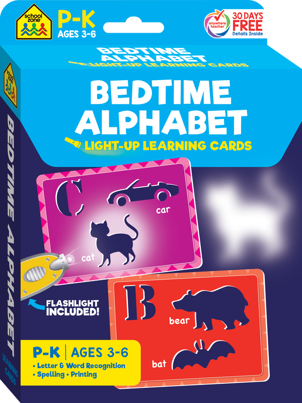 Bedtime Alphabet Light Up Learning Cards