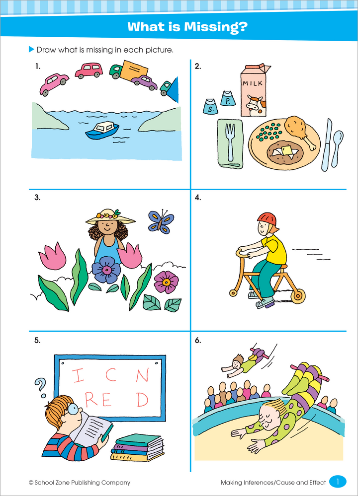 Big Third Grade Workbook spurs analytical thinking and attention to detail in many of its activities.