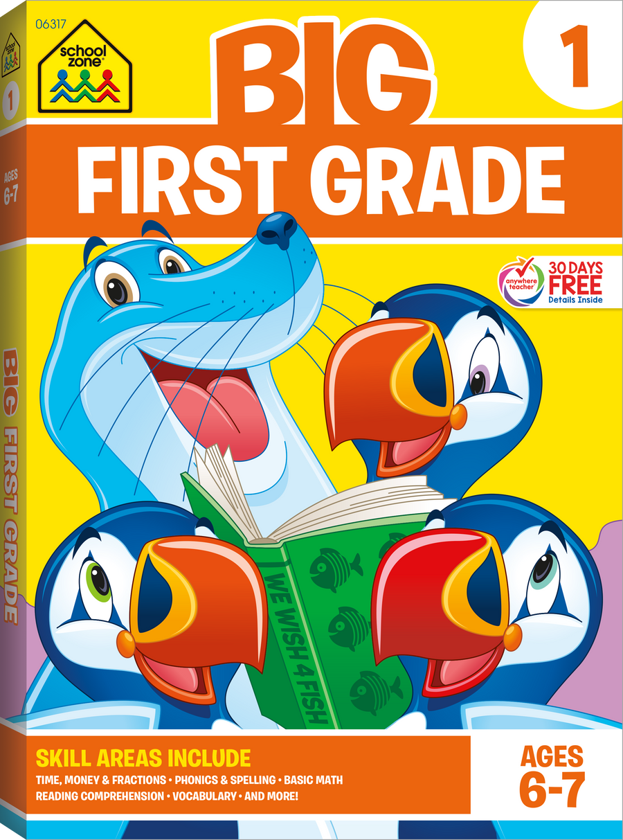 Big First Grade Workbook is 320 pages of activities that will get your first grader ready for success.