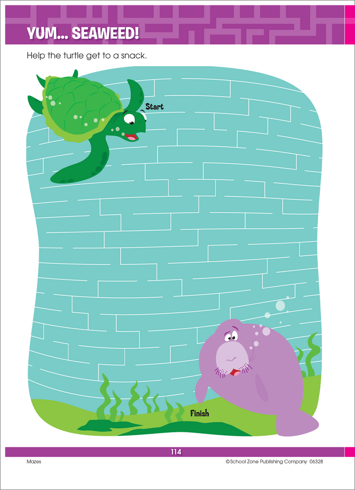 Big Mazes & More Workbook gives first and second graders lots of problem-solving practice.