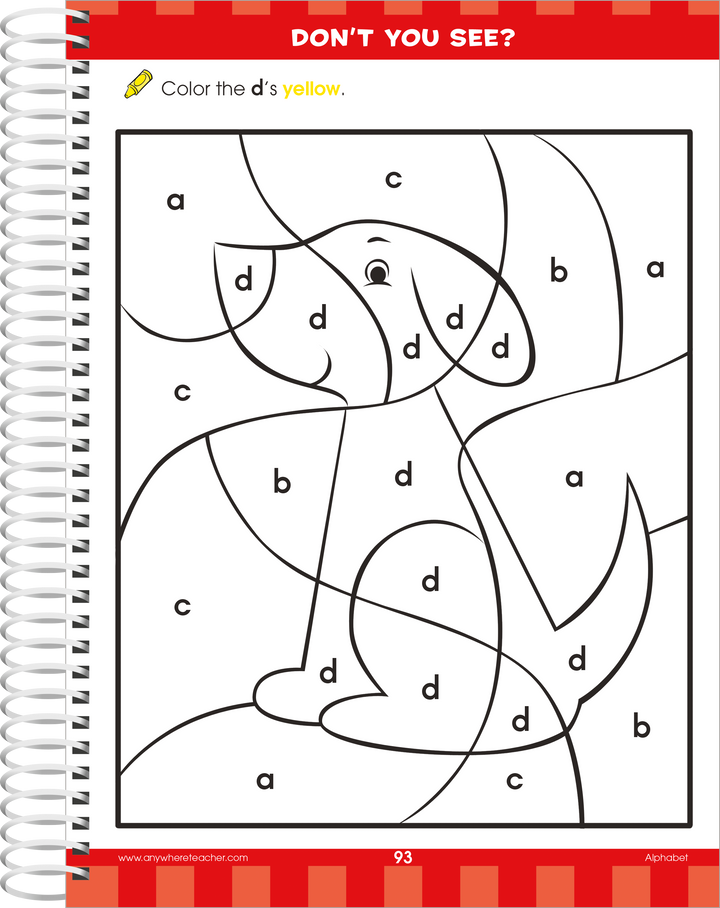 Big Preschool Workbook lessons focus on must-know readiness basics, including colors, shapes, the alphabet, basic phonics, early math, and more.