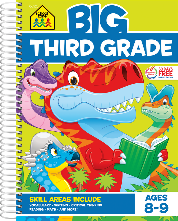 Big Third Grade Workbook is a fun and interesting learning outlet your child will want to return to again and again.