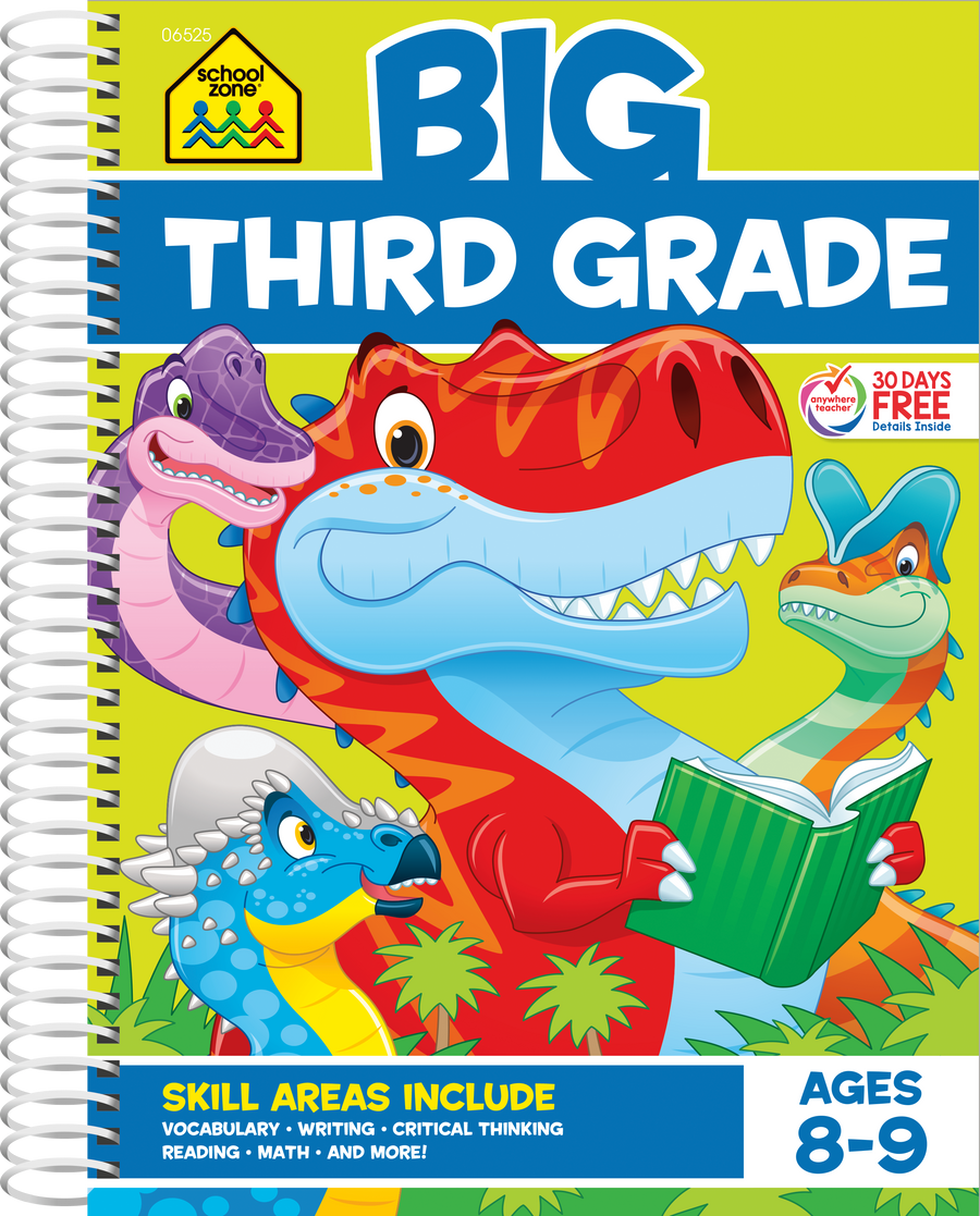 Big Third Grade Workbook is a fun and interesting learning outlet your child will want to return to again and again.