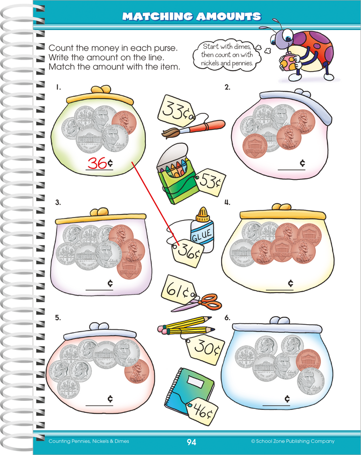 Big Math 1-2 Workbook introduces and reinforces essential real-world skills.
