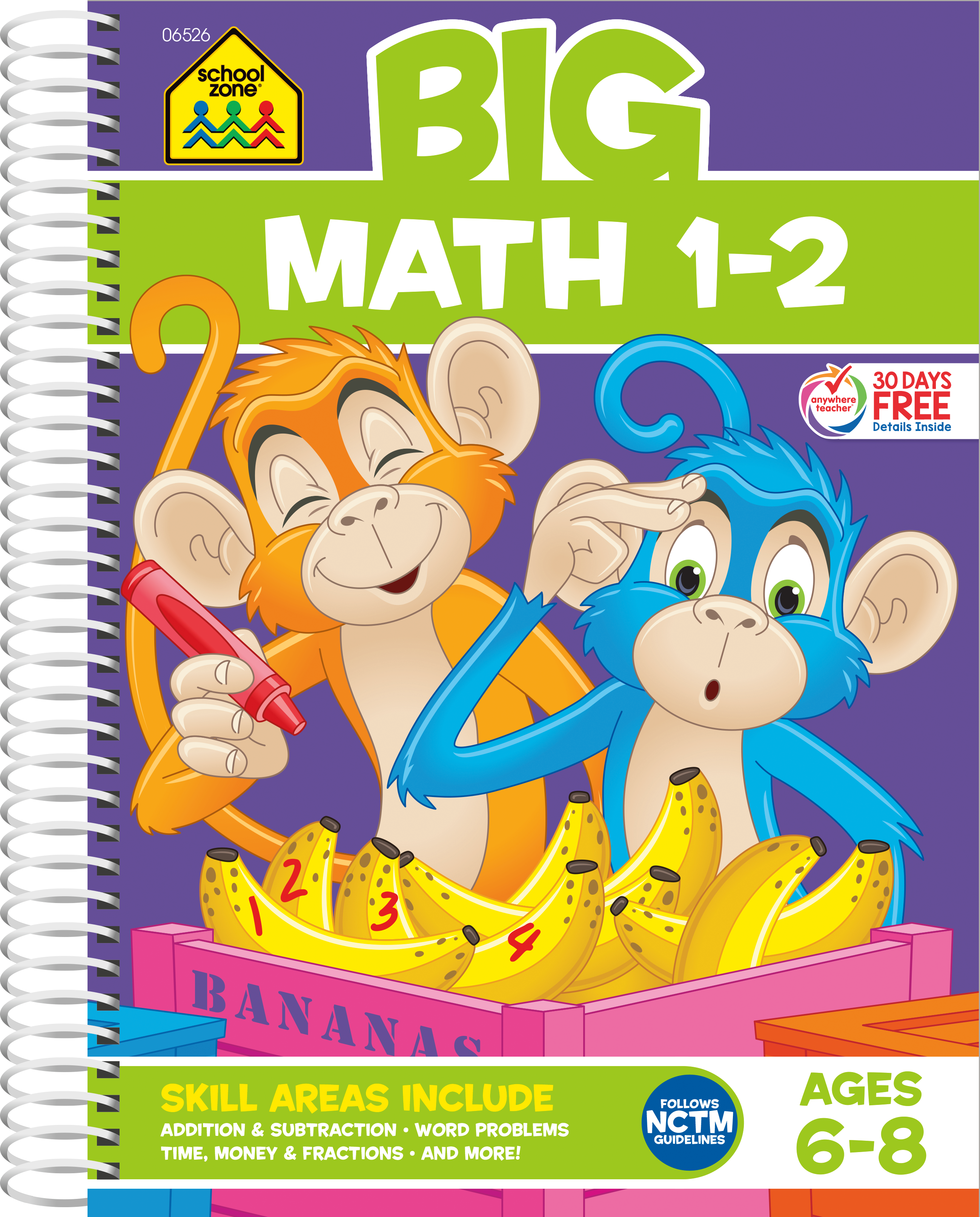 Large Print Math Book Math Book Practice: Workbook for Kids – School Zone Publishing Company