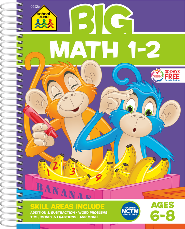 Big Math 1-2 Workbook helps first and second graders succeed in early math.