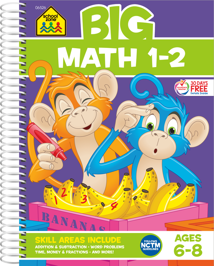 Big Math 1-2 Workbook helps first and second graders succeed in early math.