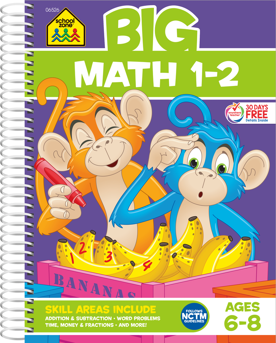 Big Math 1-2 Workbook helps first and second graders succeed in early math.