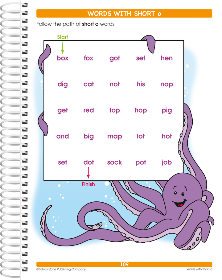 Big Spelling 1-3 will help reinforce short vowel sounds.