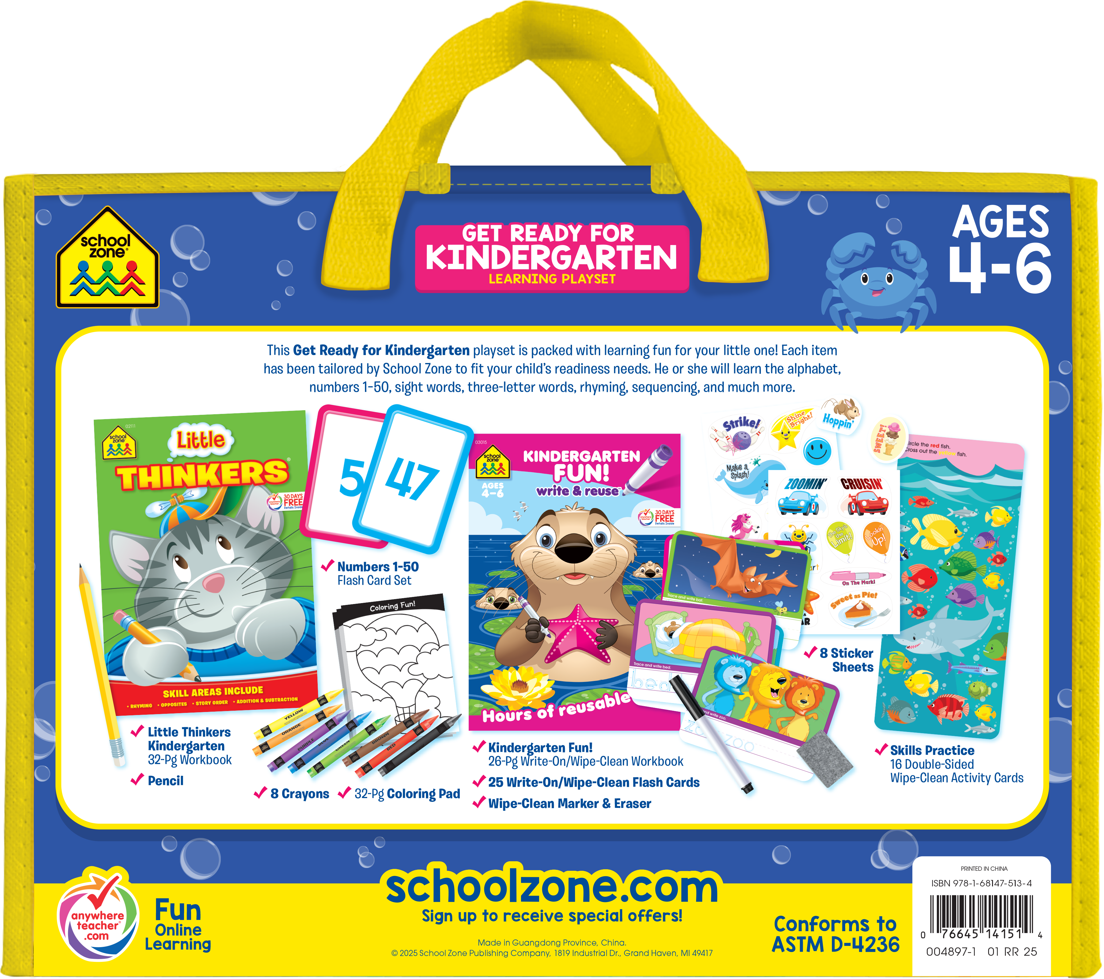 Get Ready Kindergarten Learning Playset (Underwater Theme) – School ...