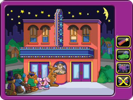Kids will learn about letters while watching the short, amusing videos in Alphabet Express Software (Windows Download).