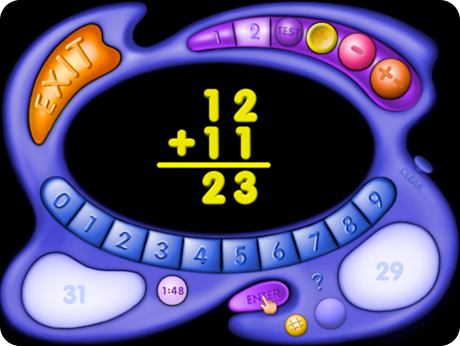 Addition & Subtraction Flash Action Software (Windows Download) gives learners lots of practice.