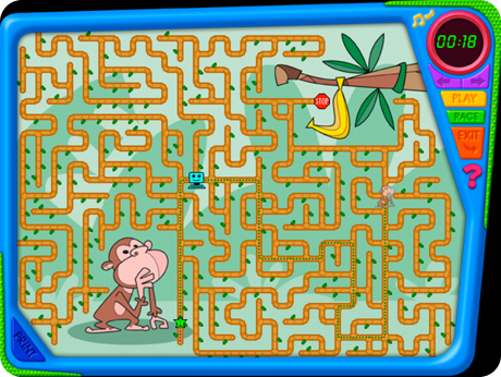 game scene filled with complex maze 
