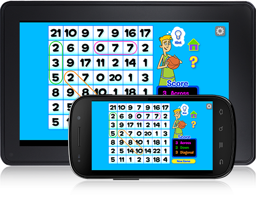 Test learning by spotting equations across, down, and diagonally in this Addition Flash Cards iOS app.