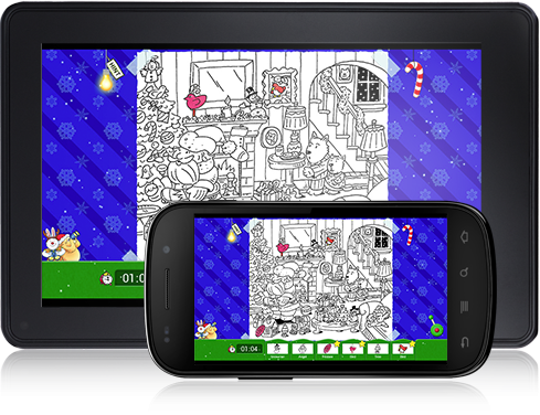 Young learners get familiar with new words as they find the pictures hidden in the Jolly Try-n-Spy (Android App) puzzles.