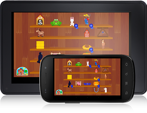 By visiting the trophy room, youngsters can view all of the animated critters and rewards they've seen in their Train Your Hand! (Android App) tracing journey!