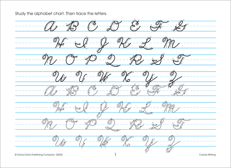 Cursive writing