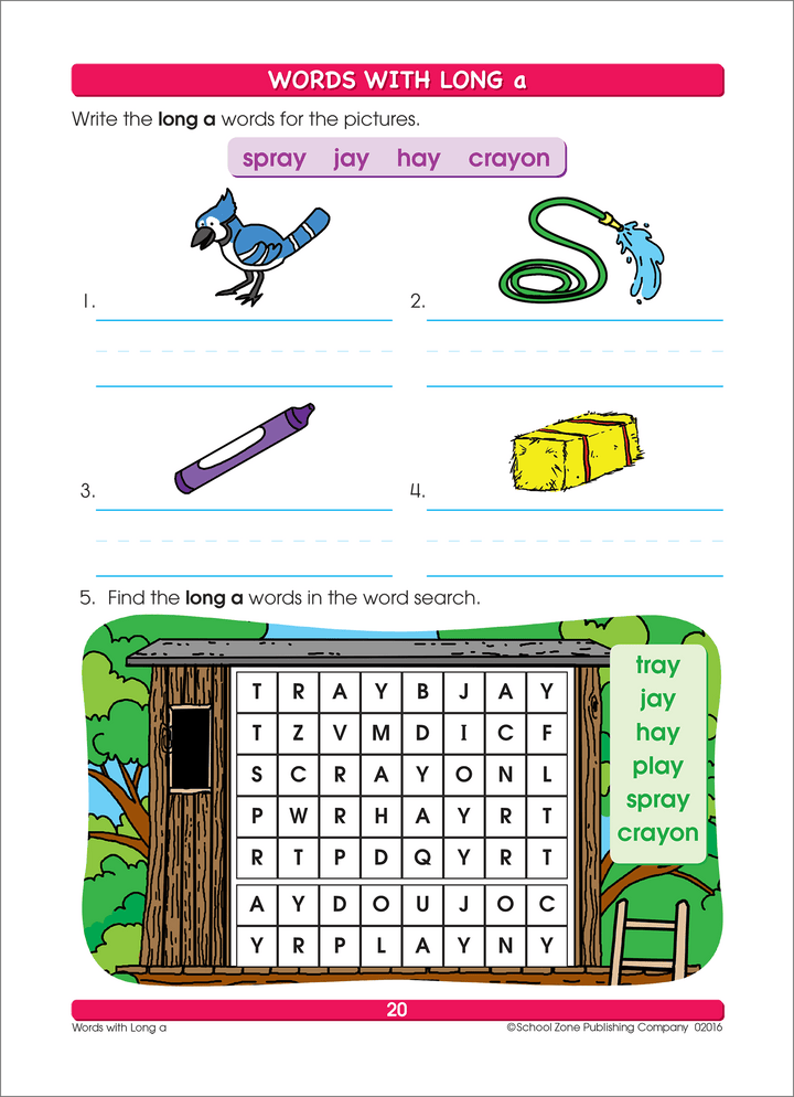 The writing exercises in Spelling Puzzles 1 Workbook will sharpen eye-hand coordination and fine motor skills.
