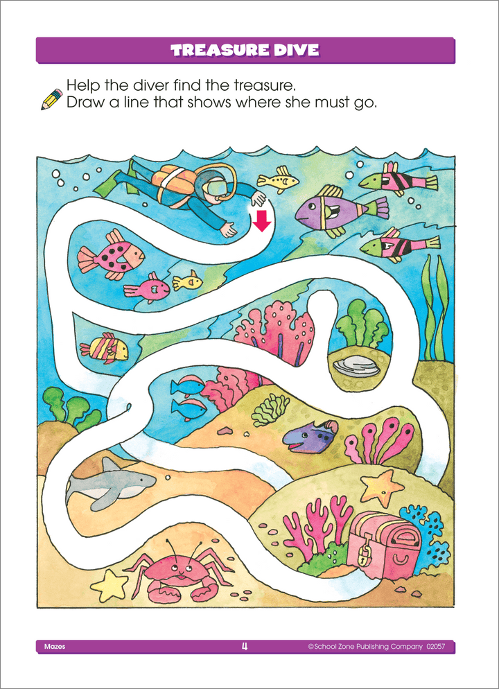 Getting from here to there with this Mazes Workbook helps build thinking skills!