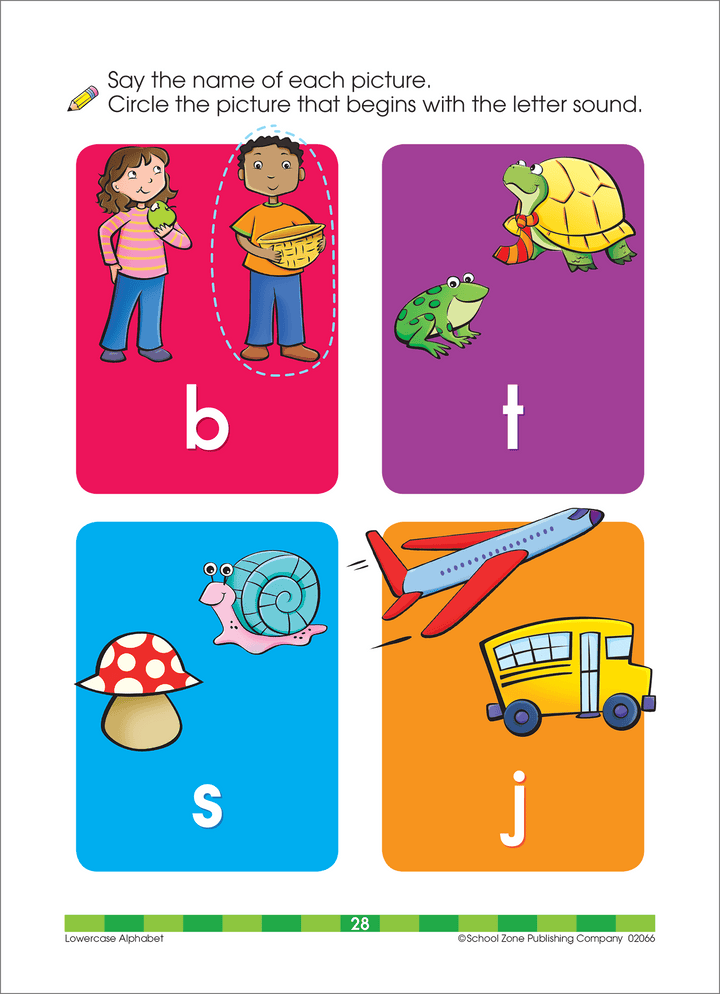 This Lowercase Alphabet Workbook helps kids focus.