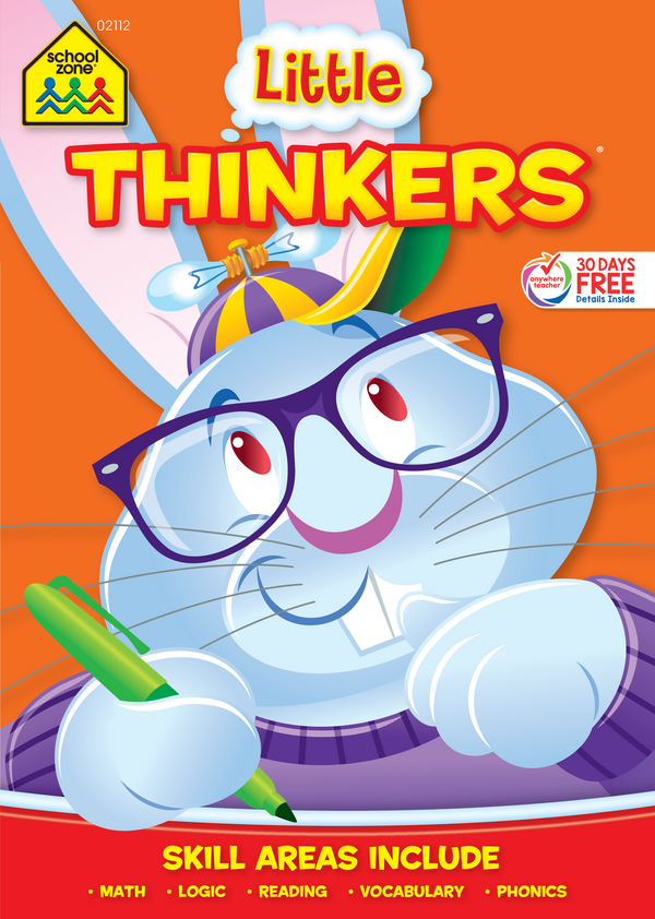 Playfully improve first-grade problem-solving skills with this Little Thinkers First Grade Workbook.