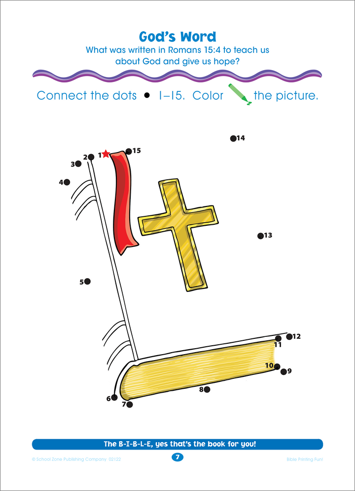 Bible Dot-to-Dots! 1-25 presents a faith-focused approach to early number skills.