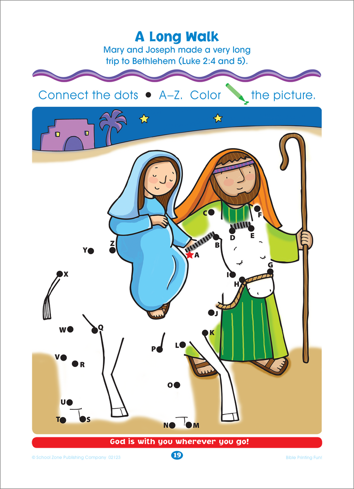 Bible Dot-to-Dots! ABCs also builds creativity and imagination!