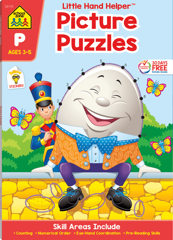 Nursery Rhymes - Dot-to-Dots & Hidden Pictures Workbook is loaded with fun and learning.