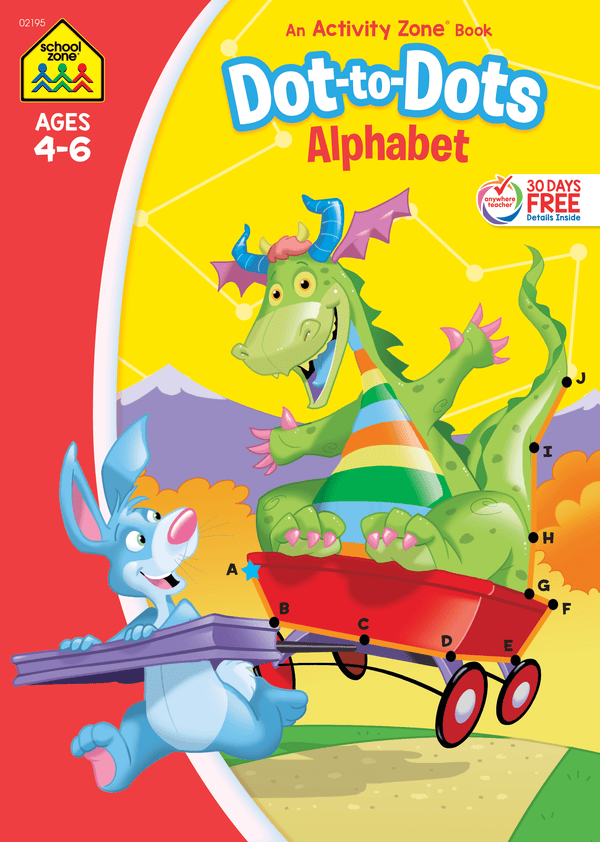 This Dot-to-Dots Alphabet Activity Zone Workbook is loaded with ABC fun!