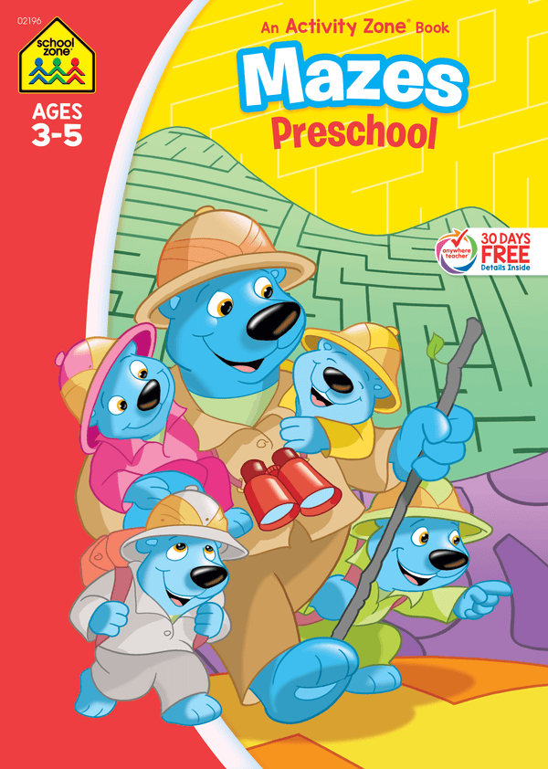 Little ones will find Mazes Preschool Activity Zone Workbook oh-so-much-fun.