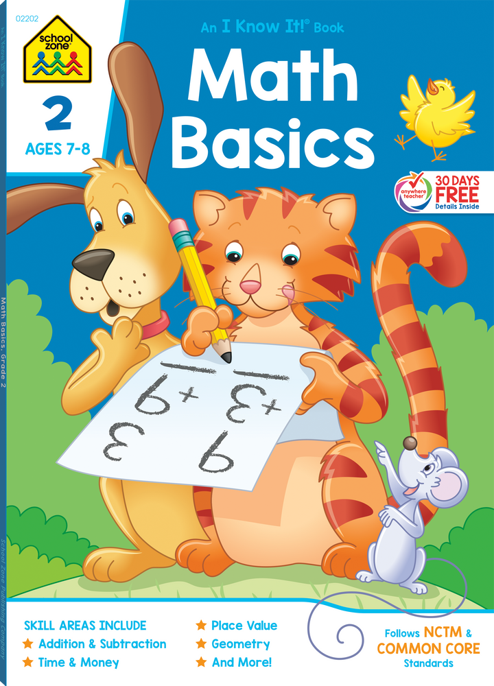 Basic 2 Mathematics Grade 2 Math Workbook for Common Core – School Zone Publishing Company