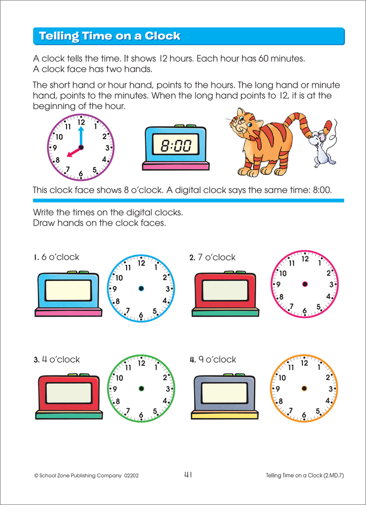 Basic 2 Mathematics Grade 2 Math Workbook for Common Core – School Zone Publishing Company