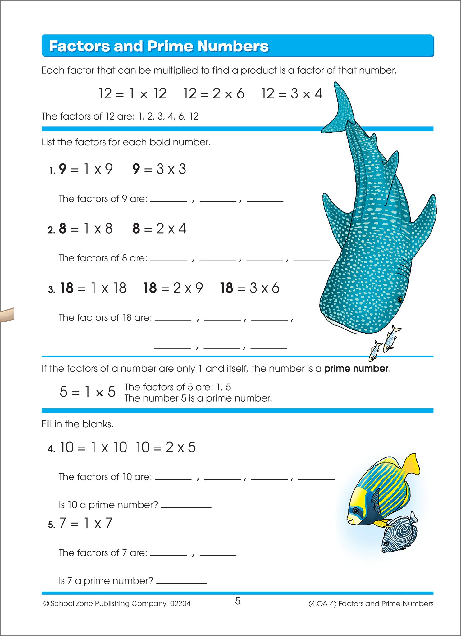 Math Basics Grade 4 Workbook – School Zone Publishing Company