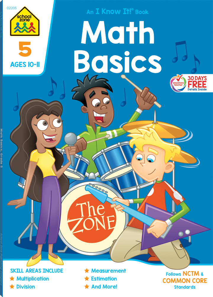 5th Grade Math Workbook – School Zone Publishing Company
