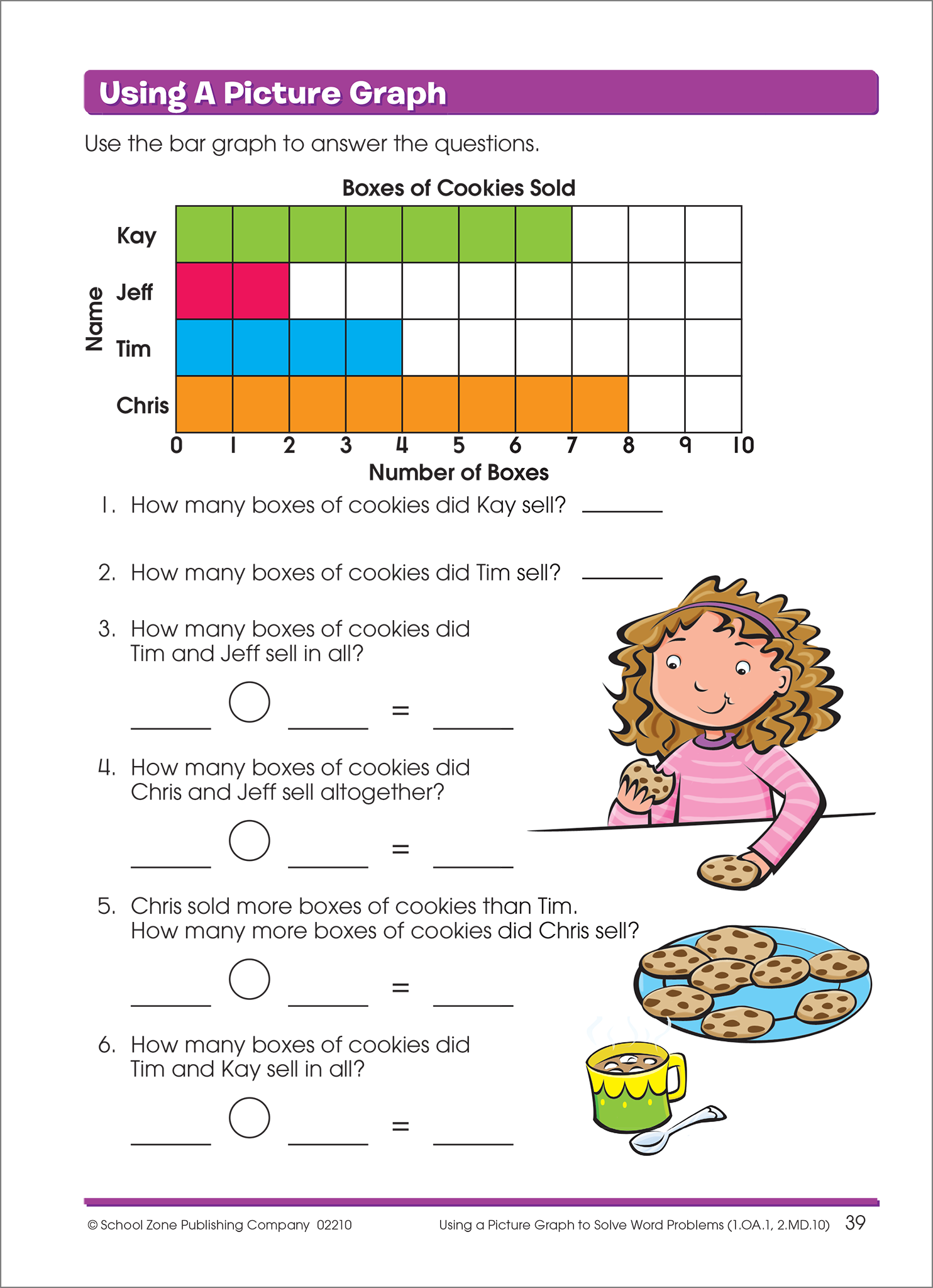 Workbook Problems Word Problems Workbook: Grades 1-2 Math - School Zone Website – School ...