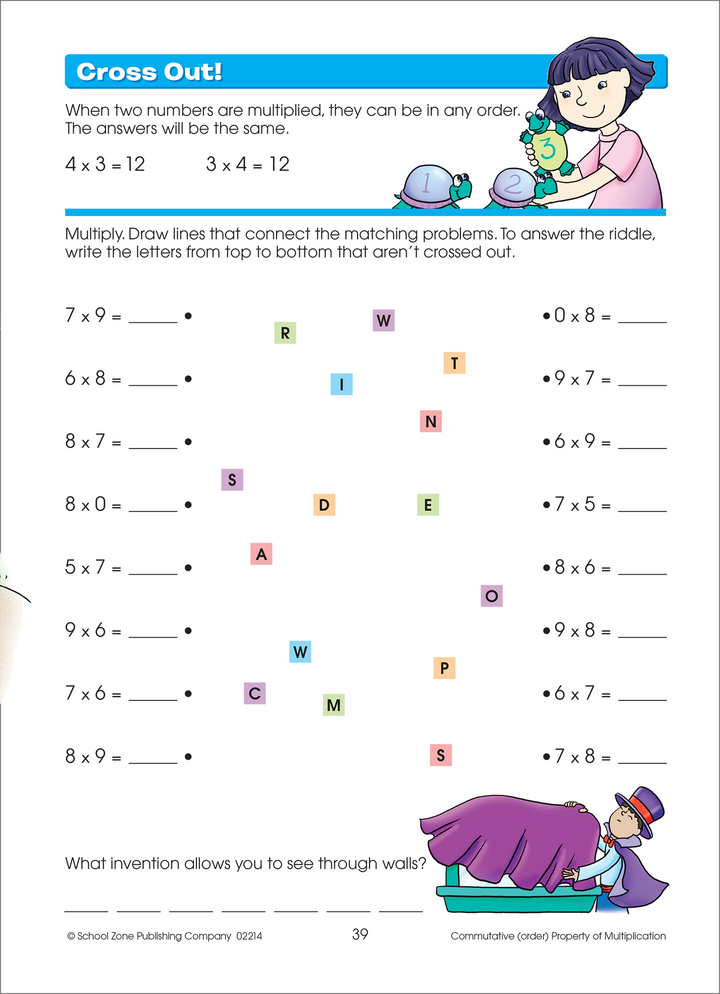 This Multiplication Facts Made Easy 3-4 Deluxe Edition Workbook helps kids move forward in math.