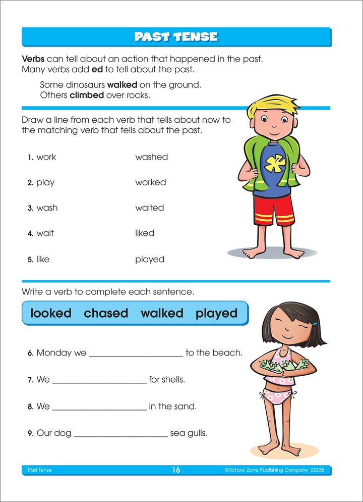 This Second Grade Basics Deluxe Edition Workbook uses a variety of learning strategies.