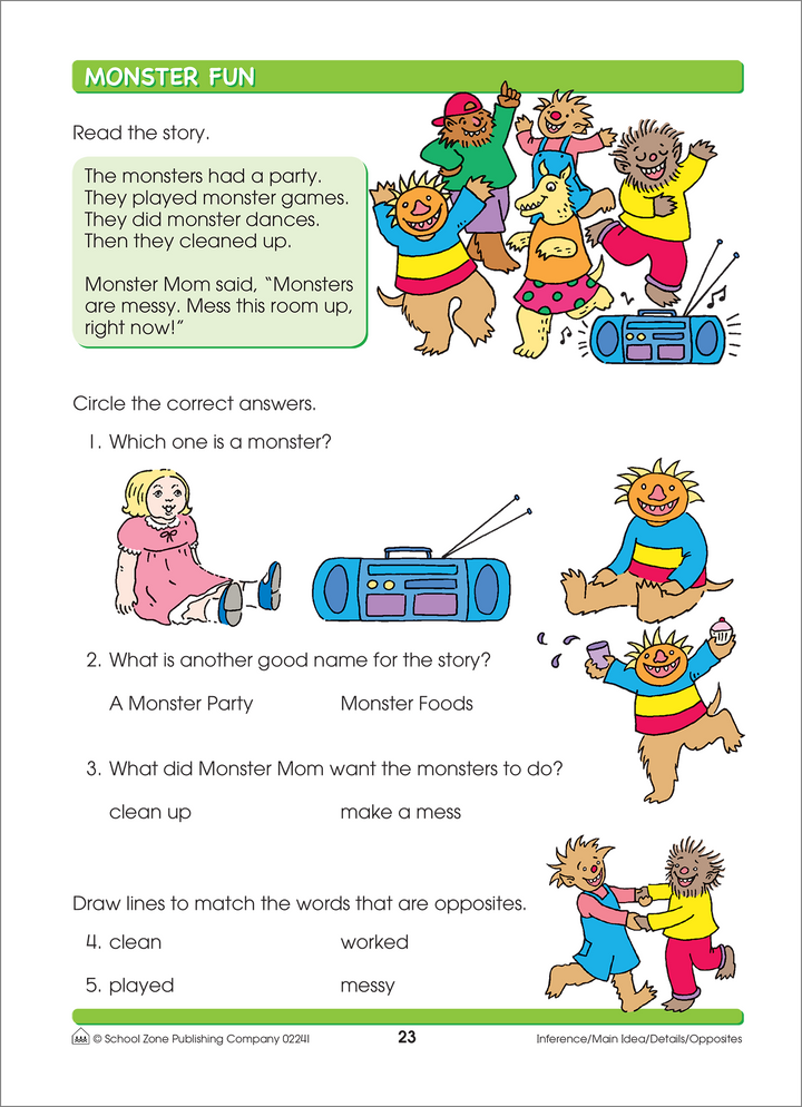Comprehension grows with Reading Activities 1-2 Deluxe Edition Workbook.