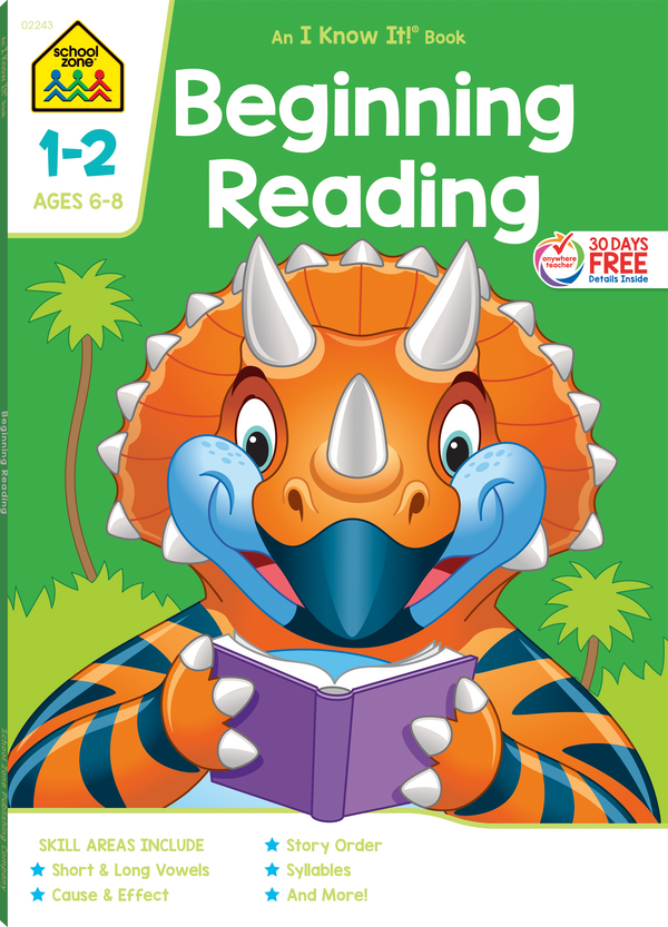 This Beginning Reading 1-2 Deluxe Edition Workbook introduces and reinforces important language skills.