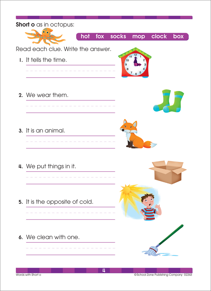 Kids will feel like they are solving riddles as they complete Beginning Reading 1-2 Deluxe Edition Workbook.