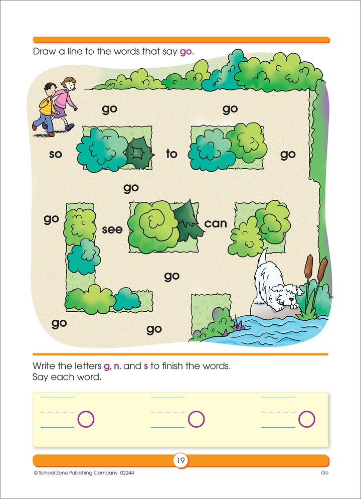 Kids build problem-solving skills with Sight Word Fun 1 Deluxe Edition Workbook.