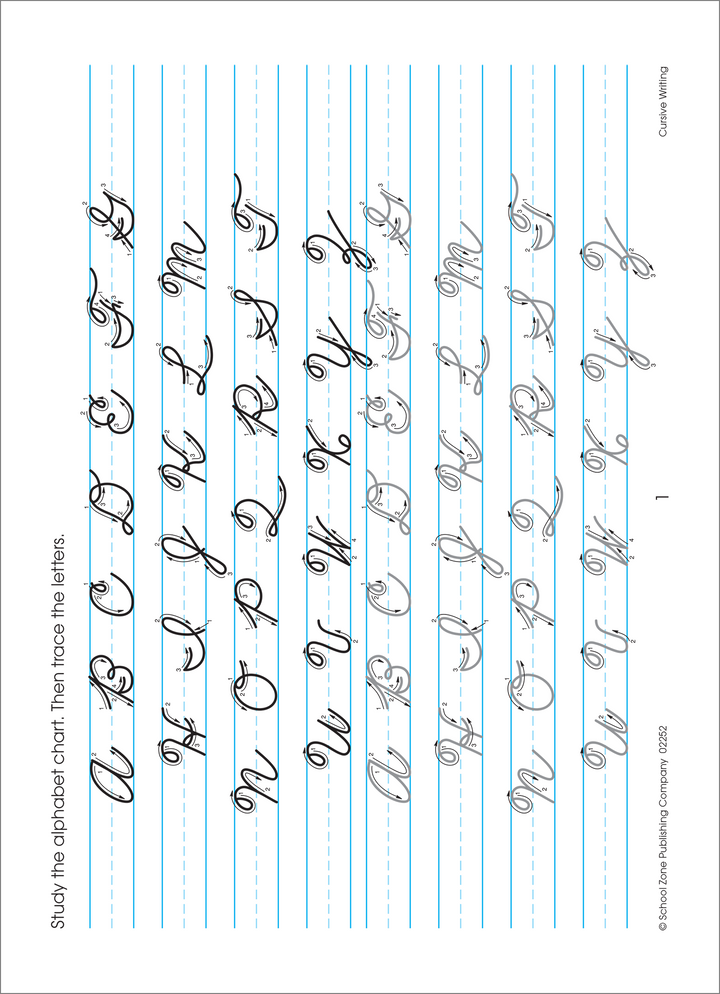 Cursive Writing 3-4 Deluxe Edition Workbook helps kids recognize and practice writing cursive letters.