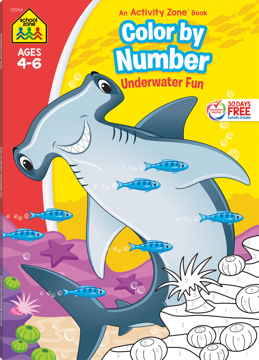 Color by Number Underwater Fun