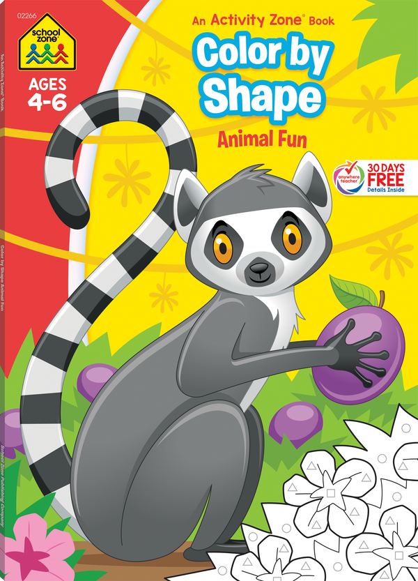 Color by Shape Animal Fun