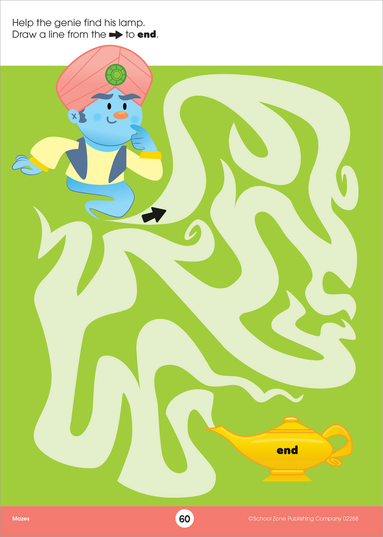 Mazes Preschool Workbook – School Zone Publishing Company